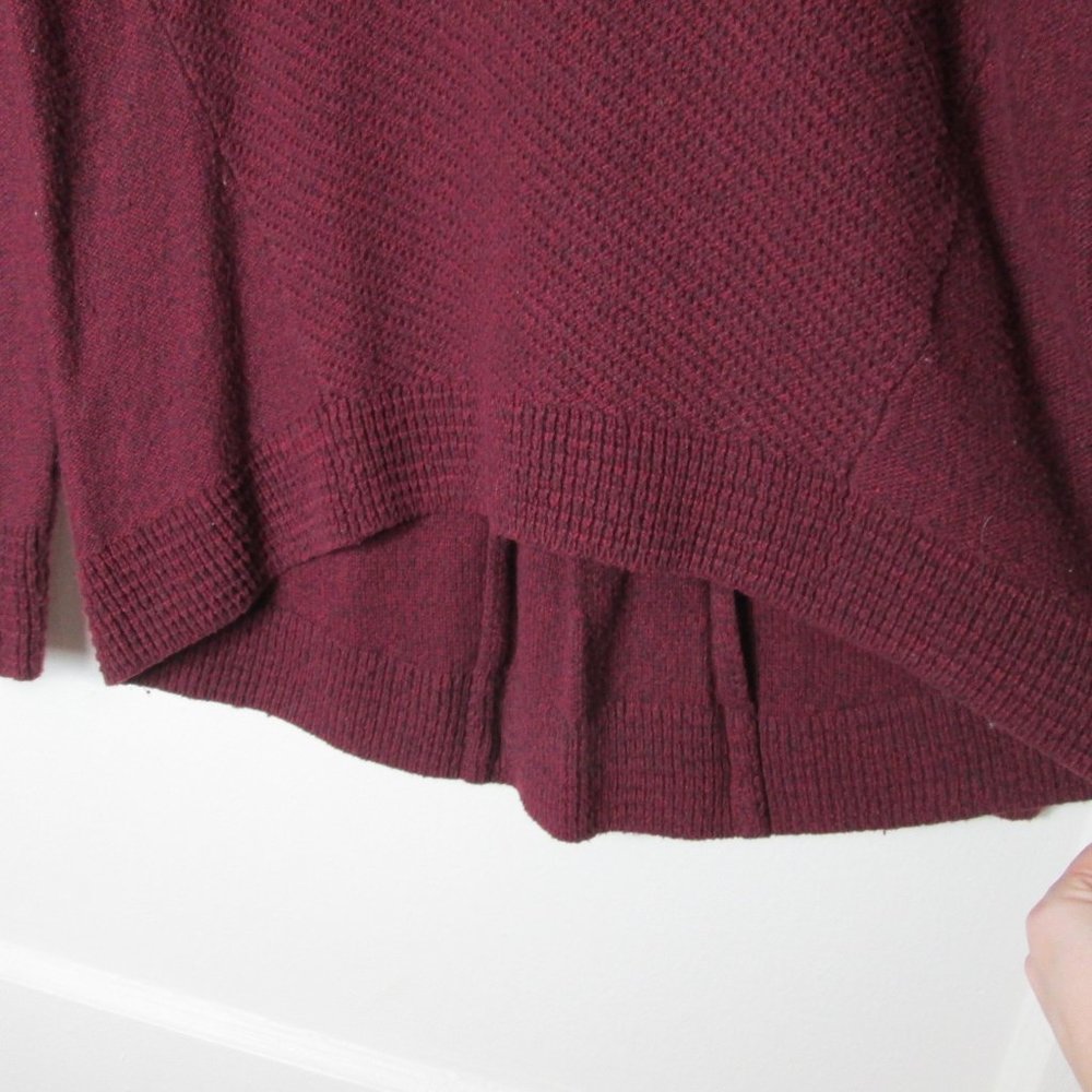 MADEWELL Backzip Pullover Sweater Merlot xs - Picture 4 of 9